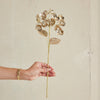 Metallic Gold Flower Pick Retro Christmas - Freshie & Zero Studio Shop