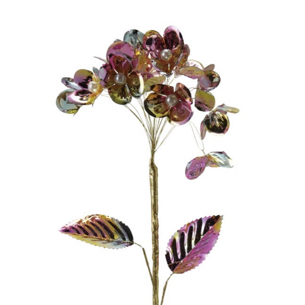 Metallic Gold Flower Pick Retro Christmas - Freshie & Zero Studio Shop