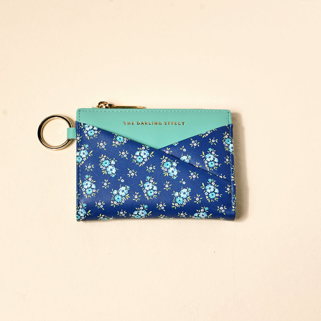 Luxe Pocket Wallet - Navy Floral - Freshie & Zero Studio Shop