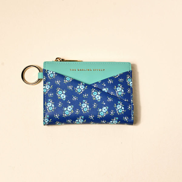 Luxe Pocket Wallet - Navy Floral - Freshie & Zero Studio Shop