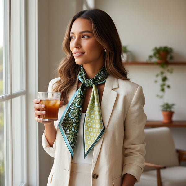 Twist & Tie Scarf - Everbloom Forest Green - Freshie & Zero Studio Shop