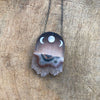 Sunset Moons, Hand Painted Amethyst Necklace by Fernworks - Freshie & Zero Studio Shop