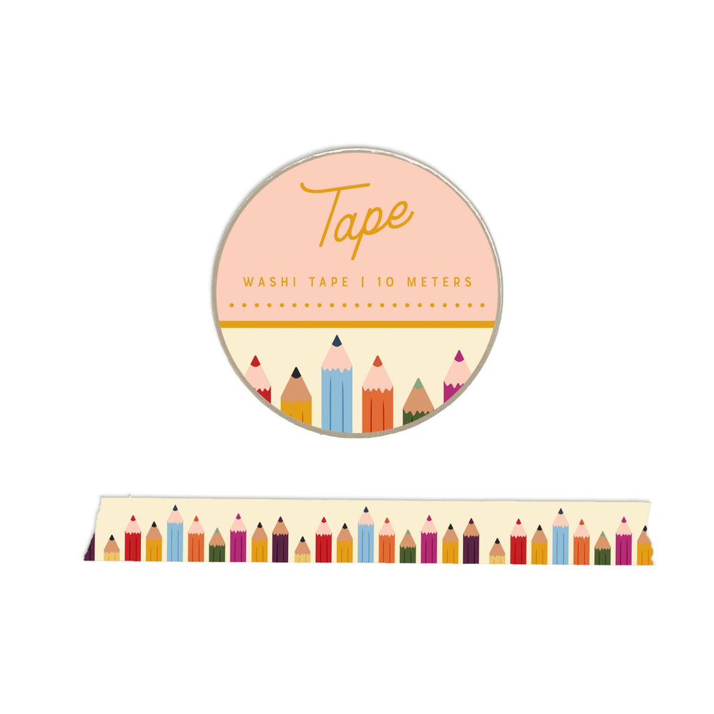 Pencil Pattern Washi Tape - Freshie & Zero Studio Shop