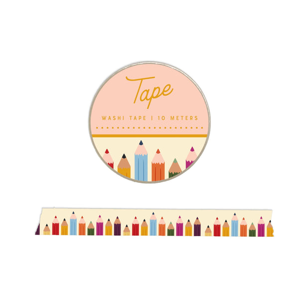 Pencil Pattern Washi Tape - Freshie & Zero Studio Shop