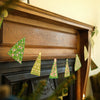 Midcentury Trees Screen Printed Paper Garland by East End Press - Freshie & Zero Studio Shop