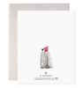 Cozy Penguins Holiday Christmas Greeting Card - Freshie & Zero Studio Shop