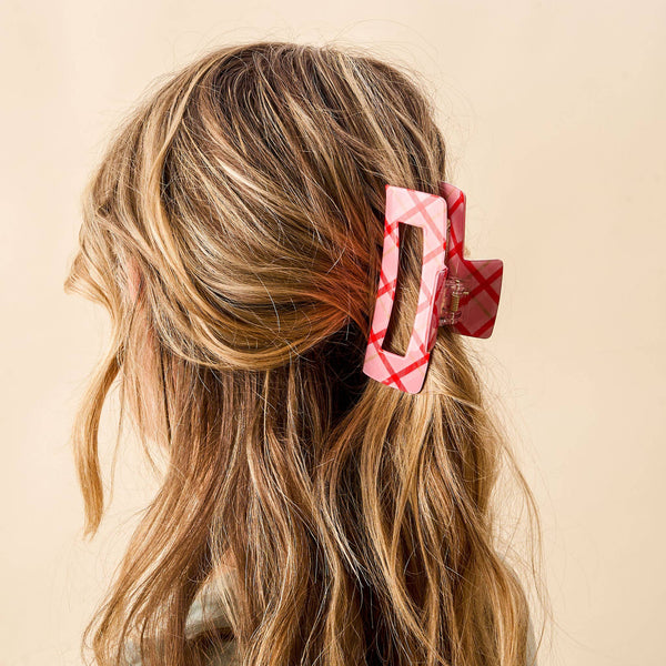 Festive Plaid Claw Clip - Freshie & Zero Studio Shop