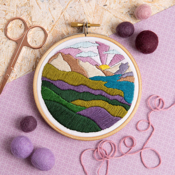 Highland Hike Mini Embroidery Kit | Complete Craft Kit for Beginners - Freshie & Zero Studio Shop