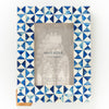 Varuna Cobalt Carved Bone Picture Frame - 4 x 6 - Freshie & Zero Studio Shop