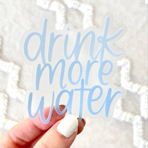 Drink More Water Sticker - Freshie & Zero Studio Shop