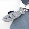 Embroidered Cat Pouch - Blue | Kusuguru Japan - Freshie & Zero Studio Shop