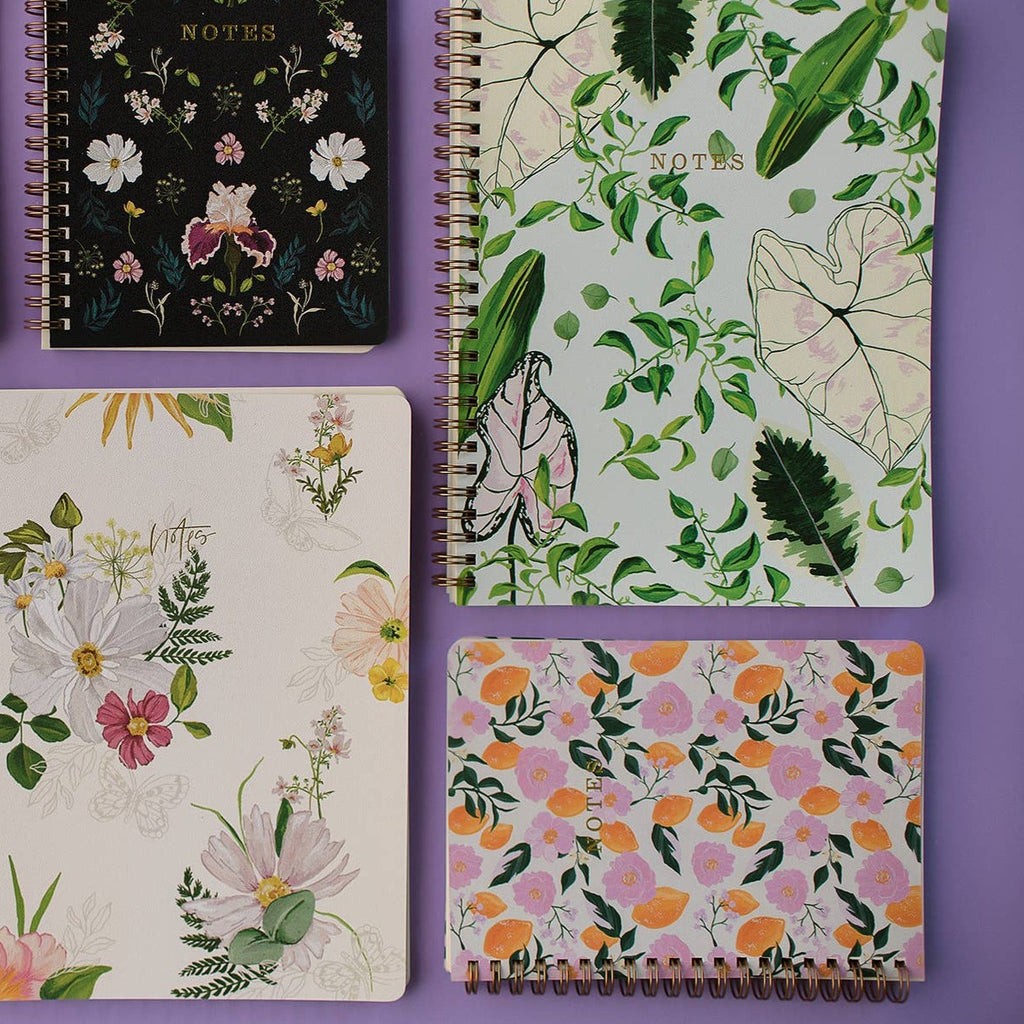 Flowers & Lemons Notebook: Small Bullet/Dotted Pages - Freshie & Zero Studio Shop