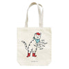Cowboy Cat Mew! Mew! Canvas Tote Bag - Freshie & Zero Studio Shop