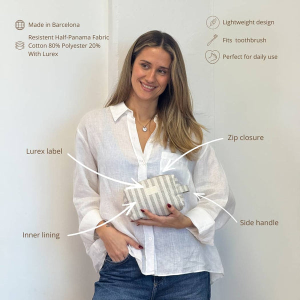 Squared Makeup Bag Lugris - Freshie & Zero Studio Shop