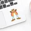 Rainbow Cowboy Sticker - Freshie & Zero Studio Shop