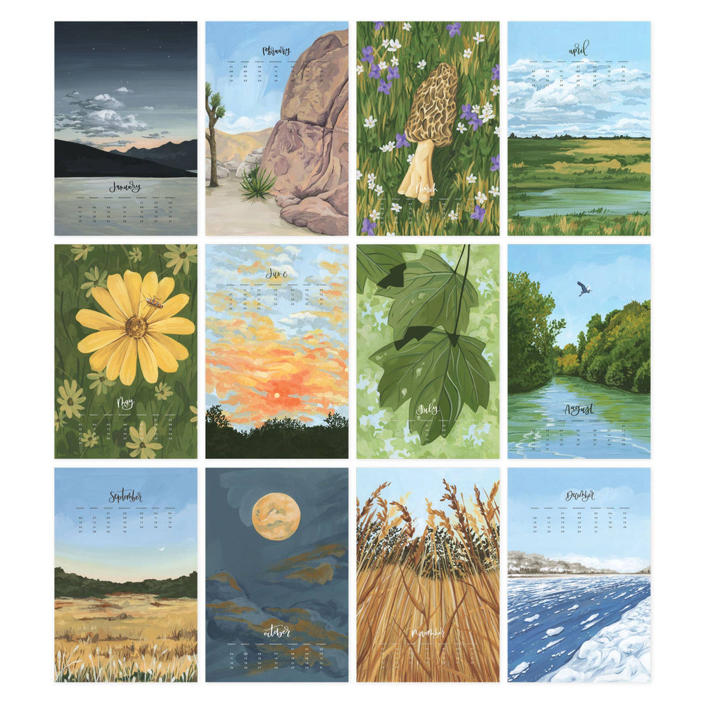 2026 XL Wall Calendar by 1Canoe2 - Natural World - Freshie & Zero Studio Shop