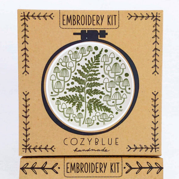Fern and Friends Embroidery Kit by Cozyblue - Freshie & Zero Studio Shop