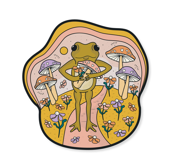 Friendly Froggy Vinyl Sticker - Freshie & Zero Studio Shop