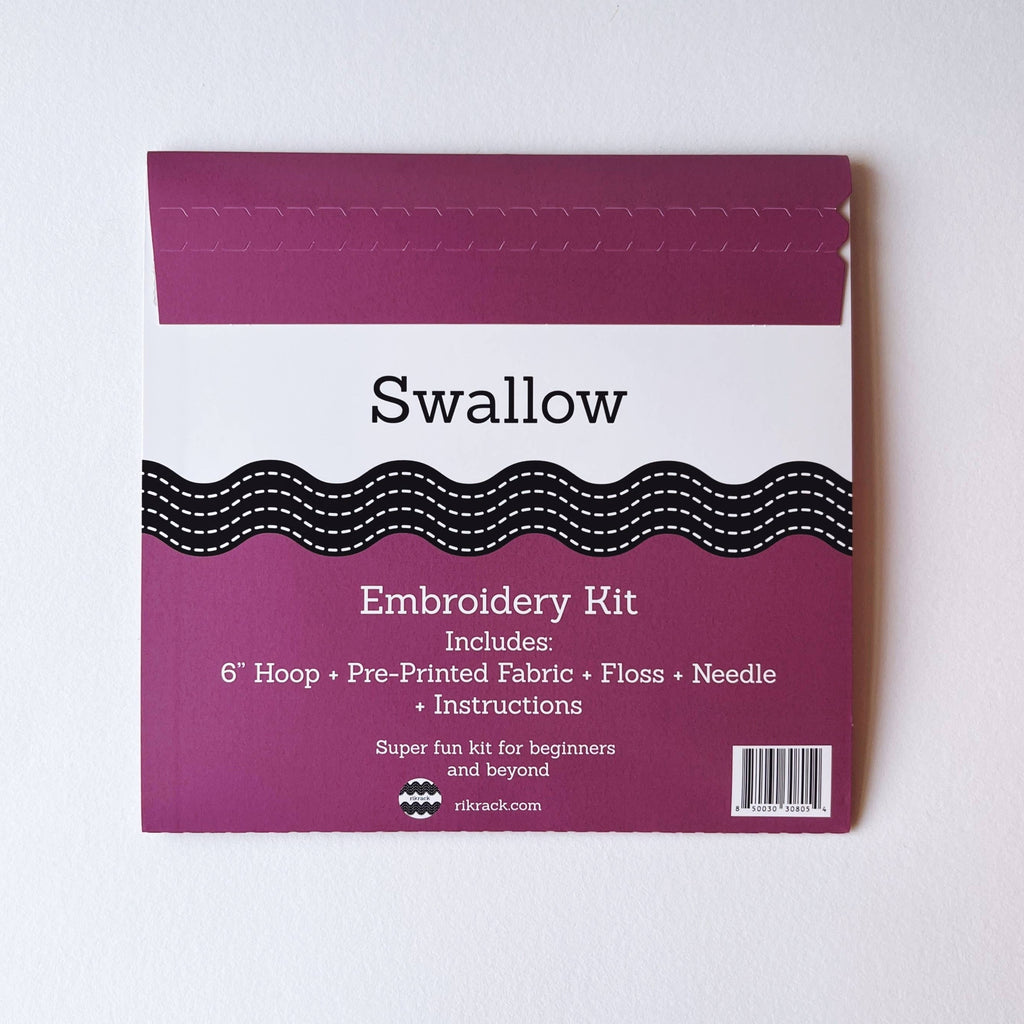 Embroidery Kit - Swallow - Freshie & Zero Studio Shop