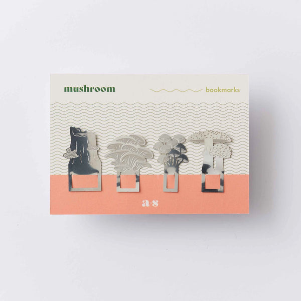 Steel Plant Bookmark: Mushrooms - Freshie & Zero Studio Shop