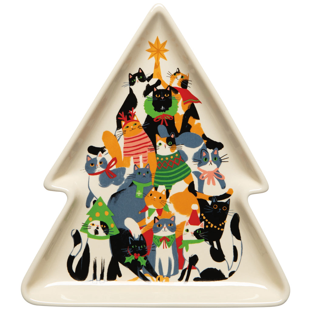 Kitty Carol Christmas Tree Shaped Dish - Freshie & Zero Studio Shop