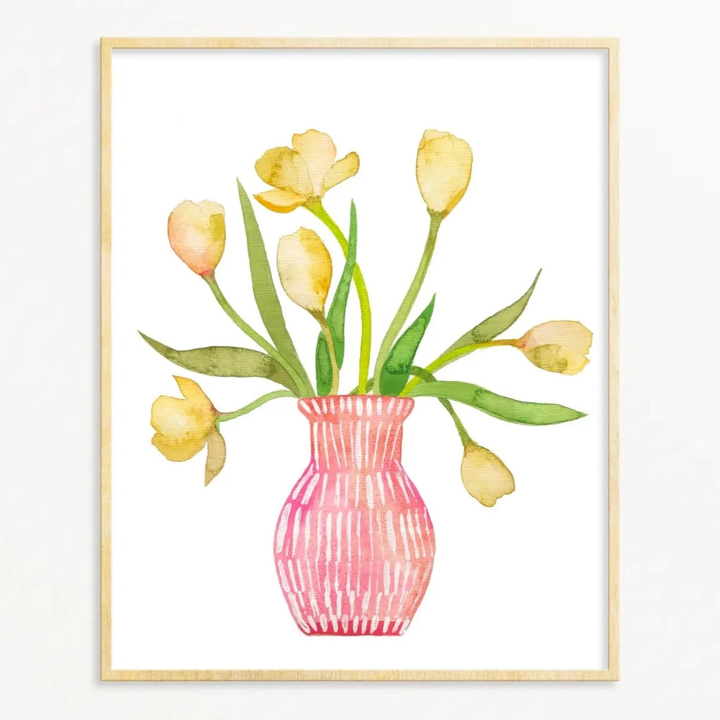 Snoogs & Wilde 8x10 Art Print - Yellow Tulips - Freshie & Zero Studio Shop