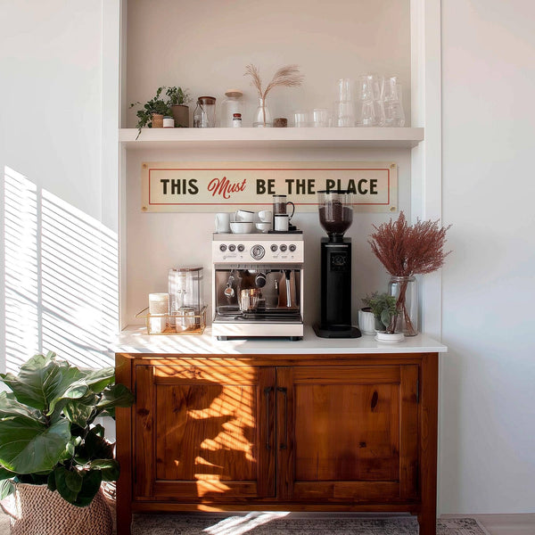 This Must Be The Place Felt Sign Banner - Freshie & Zero Studio Shop