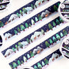 Wild Pencil Studio Winter Night Scene Washi Tape featuring a snowy night sky with stars and moon, ideal for decorating crafts and journals.