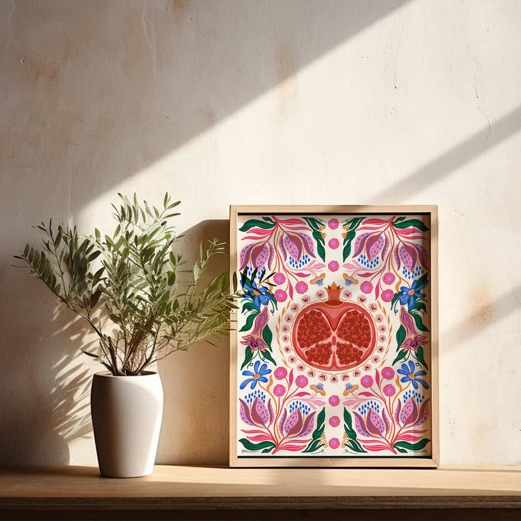 Pomegranate Art Print by Tara Reed - 8 x 10 - Freshie & Zero Studio Shop