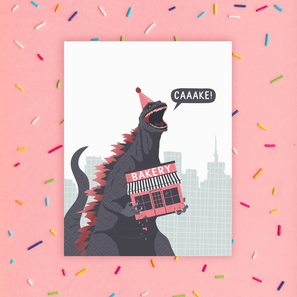 Monster Bakery Birthday Card - Freshie & Zero Studio Shop