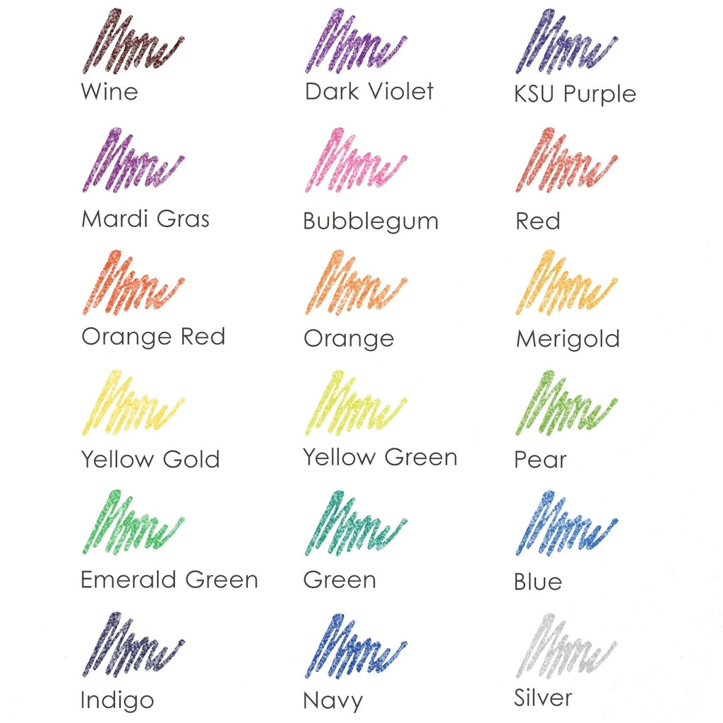 Glitter Gel Ink Pens Set of 18 - Freshie & Zero Studio Shop