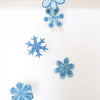 Snowflakes Screen Printed Paper Garland by East End Press - Freshie & Zero Studio Shop