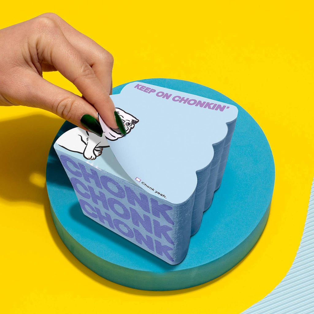 Keep On Chonkin’ Pug Notepad Cube - Freshie & Zero Studio Shop