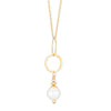 ella drop necklace with white pearl - Freshie & Zero Studio Shop
