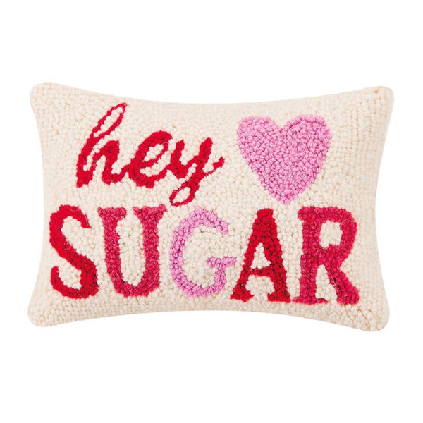 Hey Sugar Hook Pillow - Freshie & Zero Studio Shop
