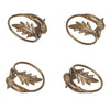 Brass Acorn and Leaves Napkin Rings | Set of 4 - Freshie & Zero Studio Shop