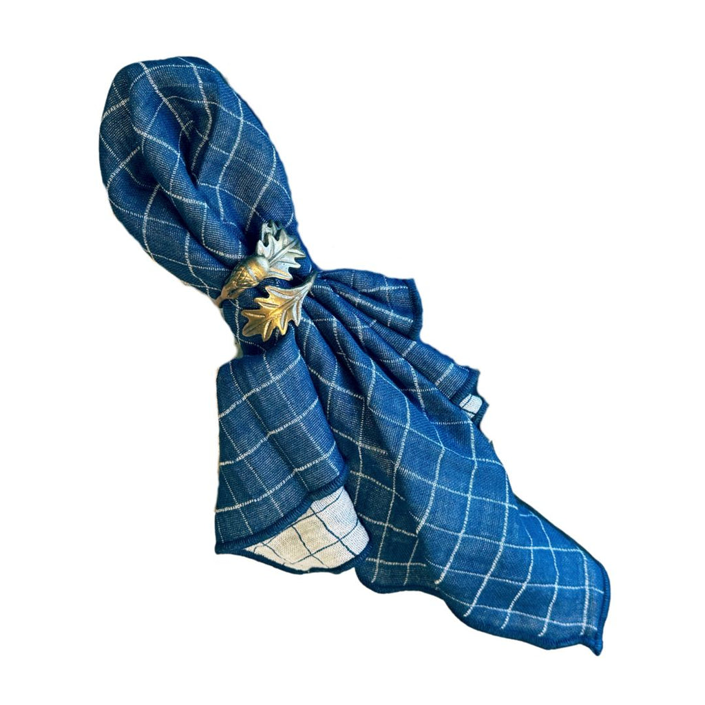 Brass Acorn and Leaves Napkin Rings | Set of 4 - Freshie & Zero Studio Shop