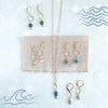 blue sea kyanite little gemstone necklace - Freshie & Zero Studio Shop