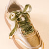 Velvet Ribbon Shoelaces - Green - Freshie & Zero Studio Shop