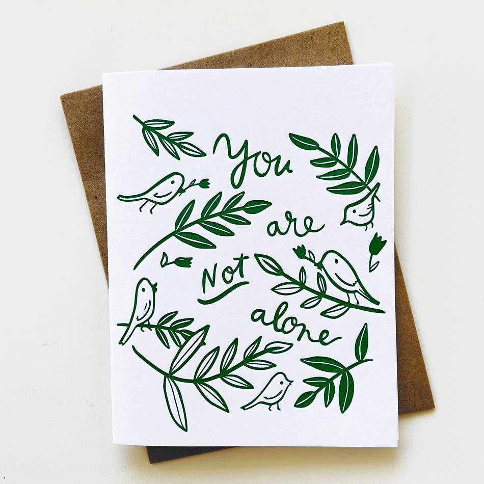 You Are Not Alone Card - Freshie & Zero Studio Shop