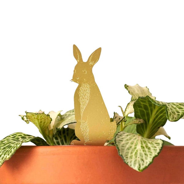 Brass Plant Pet Accessory: Rabbit - Freshie & Zero Studio Shop