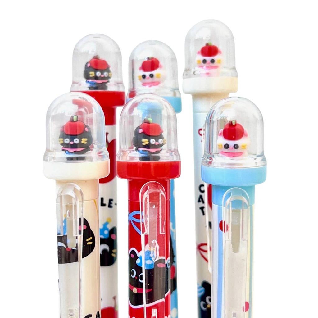 Apple Cat Retractable Dancing Gel Pen - Freshie & Zero Studio Shop