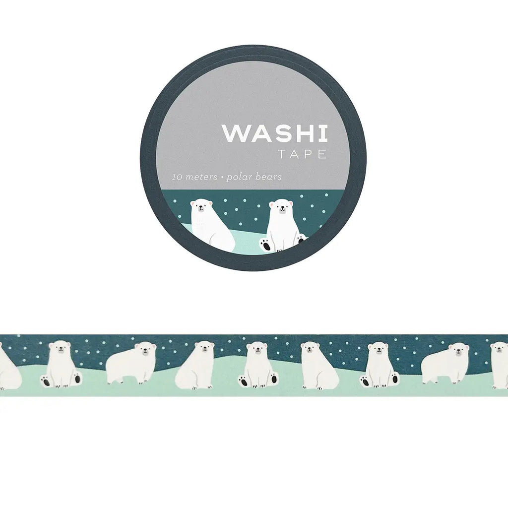 Washi Tape: Polar Bears - Freshie & Zero Studio Shop