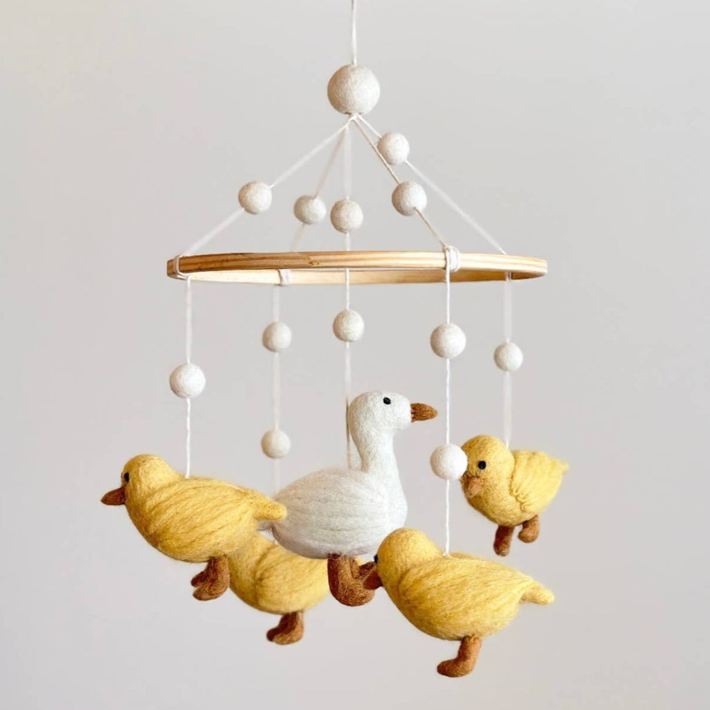 Felt Baby Mobile - Ducks - Freshie & Zero Studio Shop