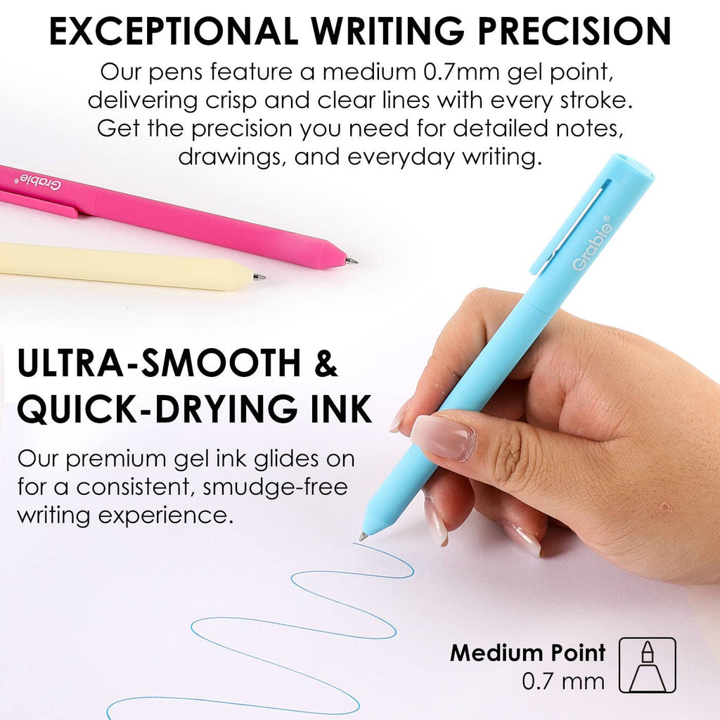 Retractable Vibrant Colors Gel Pens Sold Individually - Freshie & Zero Studio Shop