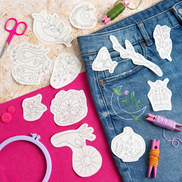 Moon Garden Stick & Stitch Embroidery Pack - Freshie & Zero Studio Shop