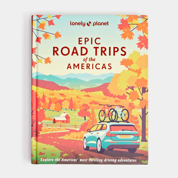 Lonely Planet Epic Road Trips of the Americas book by Hachette Book Group with colorful cover featuring scenic road trip images.