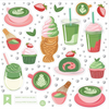 Berry Matcha Bliss Sticker Sheet by Pipsticks - Freshie & Zero Studio Shop