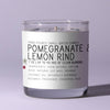 Pomegranate & Lemon Rind 7oz Just Bee Candle - Freshie & Zero Studio Shop