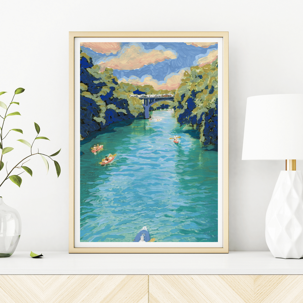 Barton Creek Austin Print: 8×10 - Freshie & Zero Studio Shop